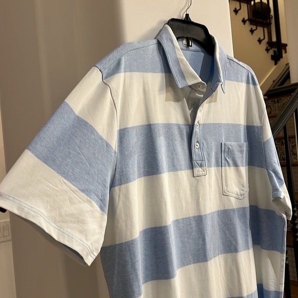 Johnnie O Mens Striped Shirt Size XL Polo - Picture 4 of 6